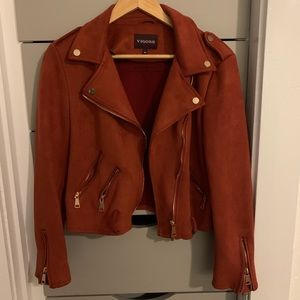 Vigoss Suede Burnt Orange Fall Jacket Women’s medium GUC